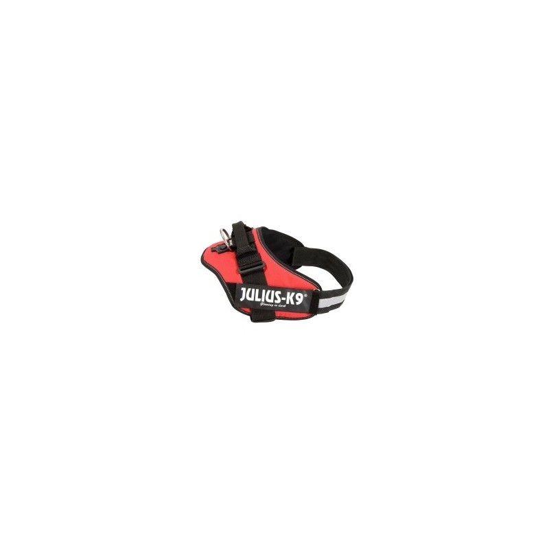 Julius-K9® Hundegeschirr Power IDC rot, Breite: ca. 50 mm, Bauchumfang: ca. ab 110 cm