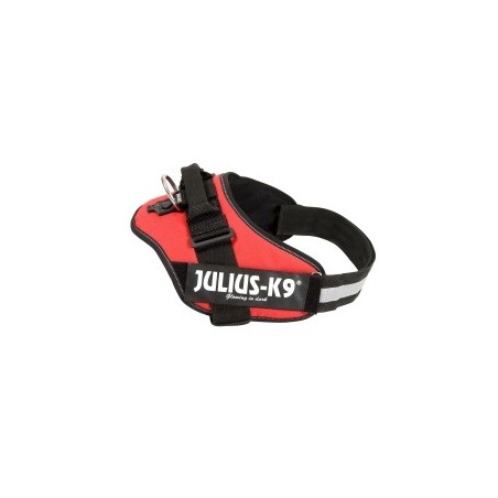 Julius-K9® Hundegeschirr Power IDC rot, Breite: ca. 50 mm, Bauchumfang: ca. ab 110 cm