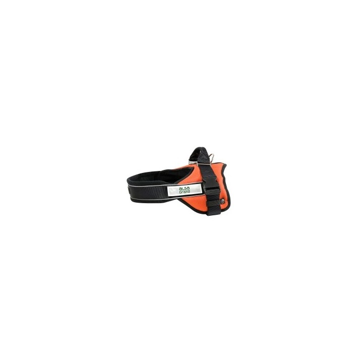 alsa-brand Nylon-Geschirr Ultimate Professional orange, Breite: ca. 25 mm, Bauchumfang: ca. 35 - 45 cm