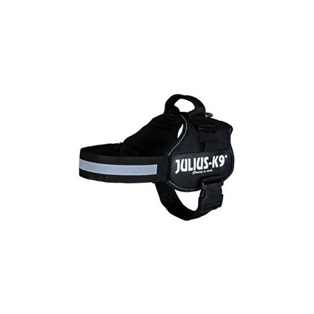 Julius-K9® Hundegeschirr Power schwarz, Gr. 2XS, Breite: 20 mm, Bauchumfang: ca. 33 - 45 cm