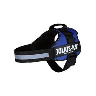 Julius-K9® Hundegeschirr Power blau, Gr. 2XS, Breite: 20 mm, Bauchumfang: ca. 33 - 45 cm