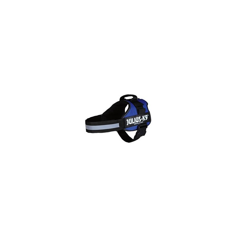 Julius-K9® Hundegeschirr Power blau, Gr. 2XS, Breite: 20 mm, Bauchumfang: ca. 33 - 45 cm