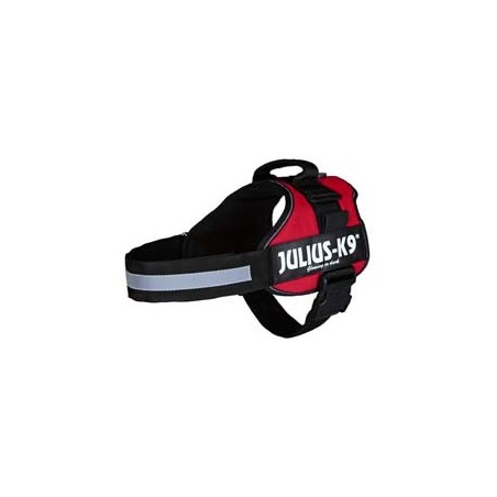 Julius-K9® Hundegeschirr Power rot, Gr. 2XS, Breite: 20 mm, Bauchumfang: ca. 33 - 45 cm