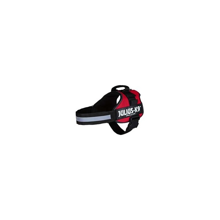Julius-K9® Hundegeschirr Power rot, Gr. 2XS, Breite: 20 mm, Bauchumfang: ca. 33 - 45 cm