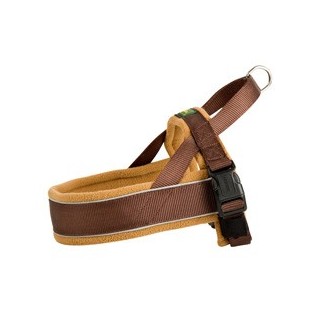 HUNTER Norweger-Hundegeschirr Racing braun/cognac, Gr. S, Breite: ca. 2 cm, Bauchumfang: ca. 42 - 53 cm, Halsumfang: ca. 32 c
