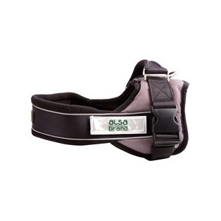 alsa-brand Nylon-Geschirr Ultimate Professional anthrazit, Breite: ca. 25 mm, Bauchumfang: ca. 35 - 45 cm
