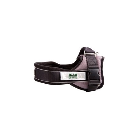 alsa-brand Nylon-Geschirr Ultimate Professional anthrazit, Breite: ca. 25 mm, Bauchumfang: ca. 35 - 45 cm