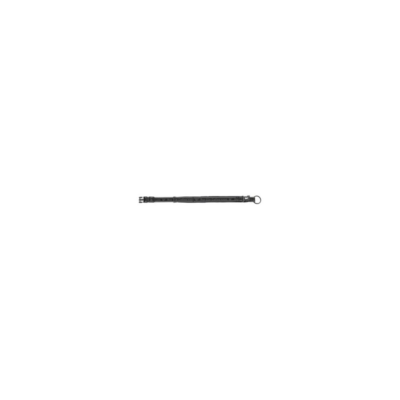 Hurtta Halsung Pro schwarz-grau, Breite: 25 mm, Halsweite: ca. 20 - 30 cm