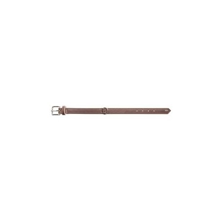 HUNTER Elchleder-Hundehalsband Canadian Elk dunkelbraun/beige, Gr. 30, Breite: ca. 18 mm, Halsweite: ca. 21 - 25 cm