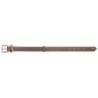 HUNTER Elchleder-Hundehalsband Canadian Elk dunkelbraun/beige, Gr. 30, Breite: ca. 18 mm, Halsweite: ca. 21 - 25 cm
