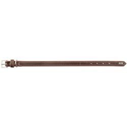 HUNTER Hundehalsband Porto dunkelbraun/cognac, Gr. 30, Breite: ca. 1,8 cm, Länge: ca. 21 - 25 cm