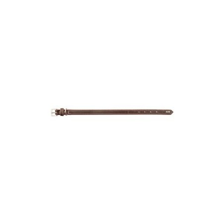 HUNTER Hundehalsband Porto dunkelbraun/cognac, Gr. 30, Breite: ca. 1,8 cm, Länge: ca. 21 - 25 cm