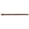 HUNTER Hundehalsband Porto dunkelbraun/cognac, Gr. 30, Breite: ca. 1,8 cm, Länge: ca. 21 - 25 cm