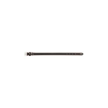 HUNTER Hundehalsband Porto schwarz/cognac, Gr. 30, Breite: ca. 1,8 cm, Länge: ca. 21 - 25 cm