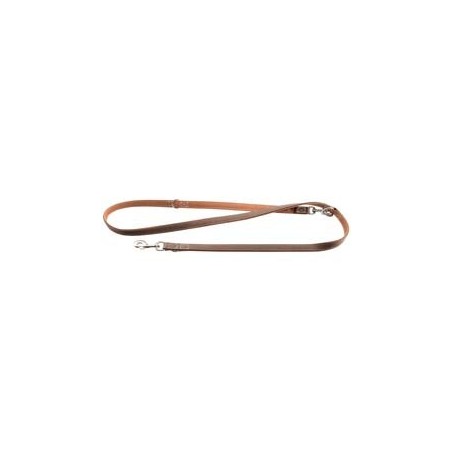 HUNTER Führleine Porto dunkelbraun/cognac, Gr. 15/200, Breite: ca. 15 mm, Länge: ca. 200 cm