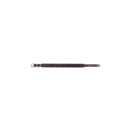 HUNTER Hundehalsband Virginia Rose tabak/beige, Gr. 65, Breite: ca. 3,9 cm, Länge: ca. 51 - 58,5 cm