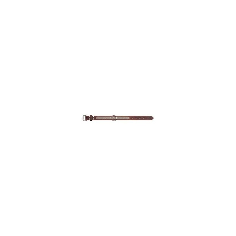 Earthbound Hundehalsband OX Tweed Leather Collar beige, Gr. XL, Breite: ca. 45 mm, Halsumfang: ca. 59 - 69 cm