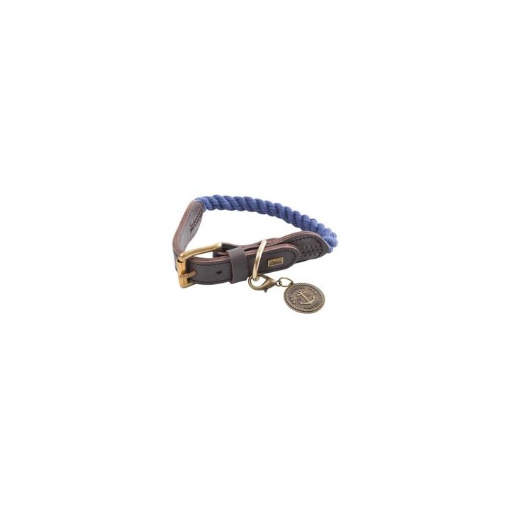 HUNTER Hundehalsband List dunkelblau, Gr. 50, Breite: ca. 12 mm, Länge: ca. 38 - 44 cm