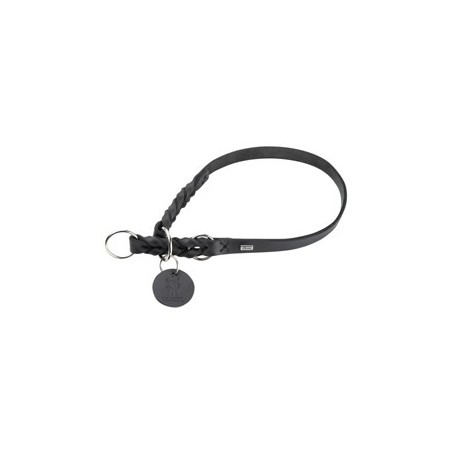 HUNTER Dressur-Halsband Solid Education schwarz, Gr. S-M, Breite: ca. 18 mm, Halsumfang: ca. 35 - 40 cm