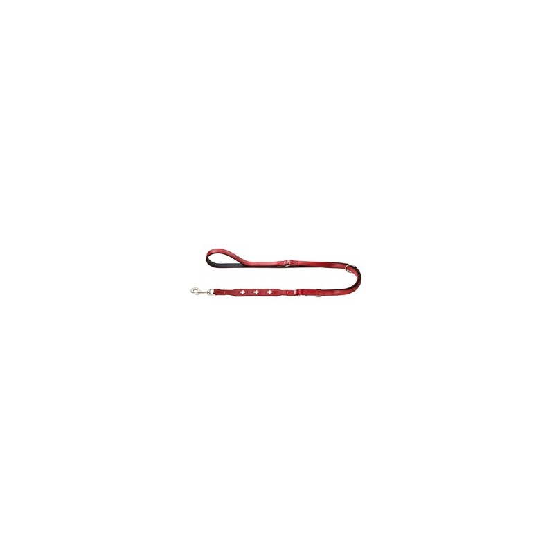 HUNTER Führleine Swiss rot/schwarz, Gr. 13/200, Breite: ca. 12 mm, Länge: ca. 200 cm