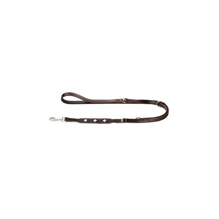 HUNTER Führleine Swiss braun/schwarz, Gr. 18/200, Breite: ca. 18 mm, Länge: ca. 200 cm