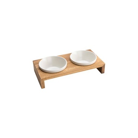WOLTERS Futterbar Gohan teak, Gr. XS, Maße: ca. 28 x 14 x 5 cm, Durchmesser:  ca. 11 cm