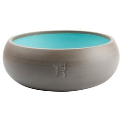 treusinn. Hundenapf Keramik pur blau, Gr. S, Durchmesser:  ca. 17 cm