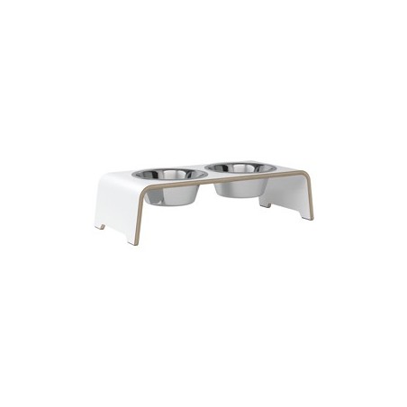 dogBar® Hundebar Beech Wood weiß, Gr. M-Small, Maße: ca. 57 x 24 x 14 cm, Durchmesser:  ca. 202 mm