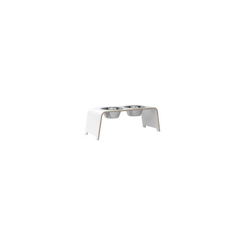 dogBar® Hundebar Beech Wood weiß, Gr. L, Maße: ca. 84 x 34 x 31 cm, Durchmesser:  ca. 267 mm