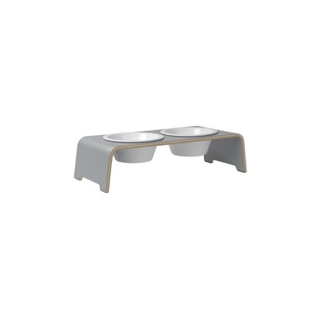 dogBar® Hundebar Wooden grey, Gr. M-Small, Maße: ca. 57 x 24 x 14 cm, Durchmesser:  ca. 204 mm