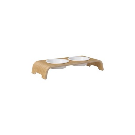 dogBar® Hundebar Wooden oak light, Gr. S-Large, Maße: ca. 40 x 17 x 9,5 cm, Durchmesser:  ca. 138 mm