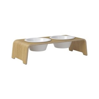 dogBar® Hundebar Wooden oak light, Gr. M-Small, Maße: ca. 57 x 24 x 14 cm, Durchmesser:  ca. 204 mm