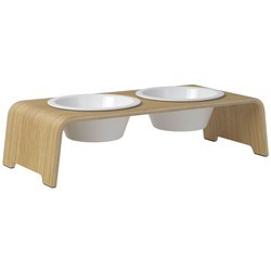 dogBar® Hundebar Wooden oak light, Gr. M-Small, Maße: ca. 57 x 24 x 14 cm, Durchmesser:  ca. 204 mm