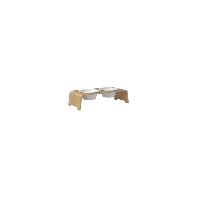 dogBar® Hundebar Wooden oak light, Gr. M-Small, Maße: ca. 57 x 24 x 14 cm, Durchmesser:  ca. 204 mm