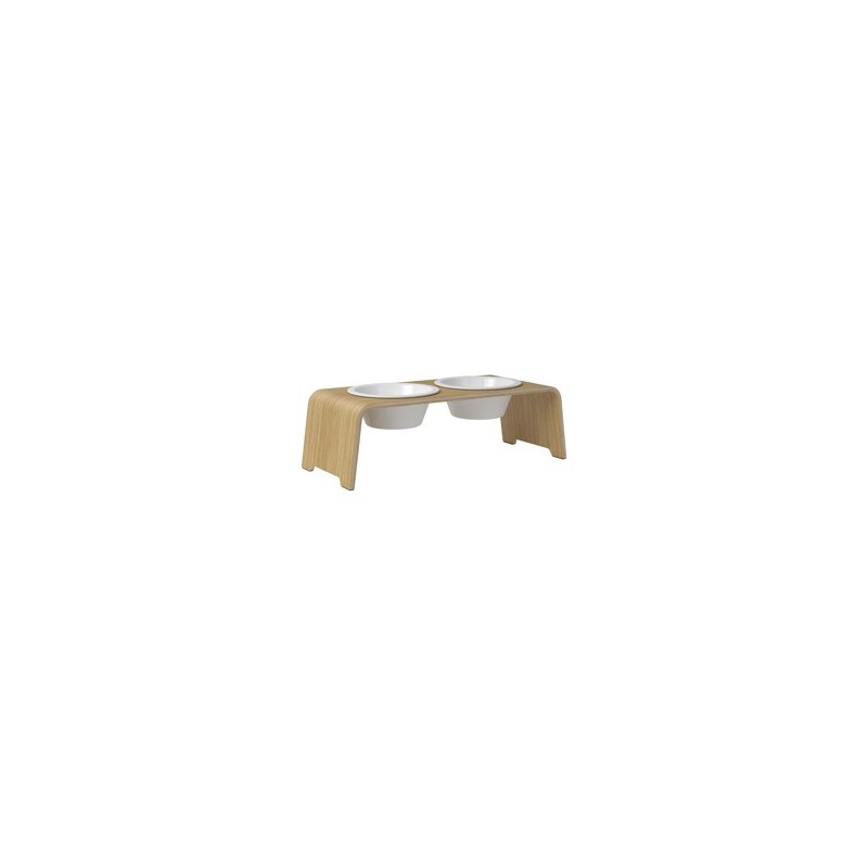 dogBar® Hundebar Wooden oak light, Gr. M, Maße: ca. 57 x 24 x 18 cm, Durchmesser:  ca. 204 mm