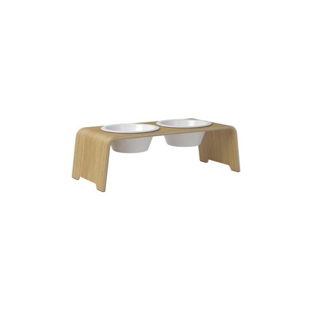 dogBar® Hundebar Wooden oak light, Gr. M, Maße: ca. 57 x 24 x 18 cm, Durchmesser:  ca. 204 mm