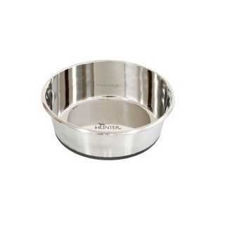 HUNTER Edelstahl-Futternapf Pure silber, Gr. L, Durchmesser:  17 cm