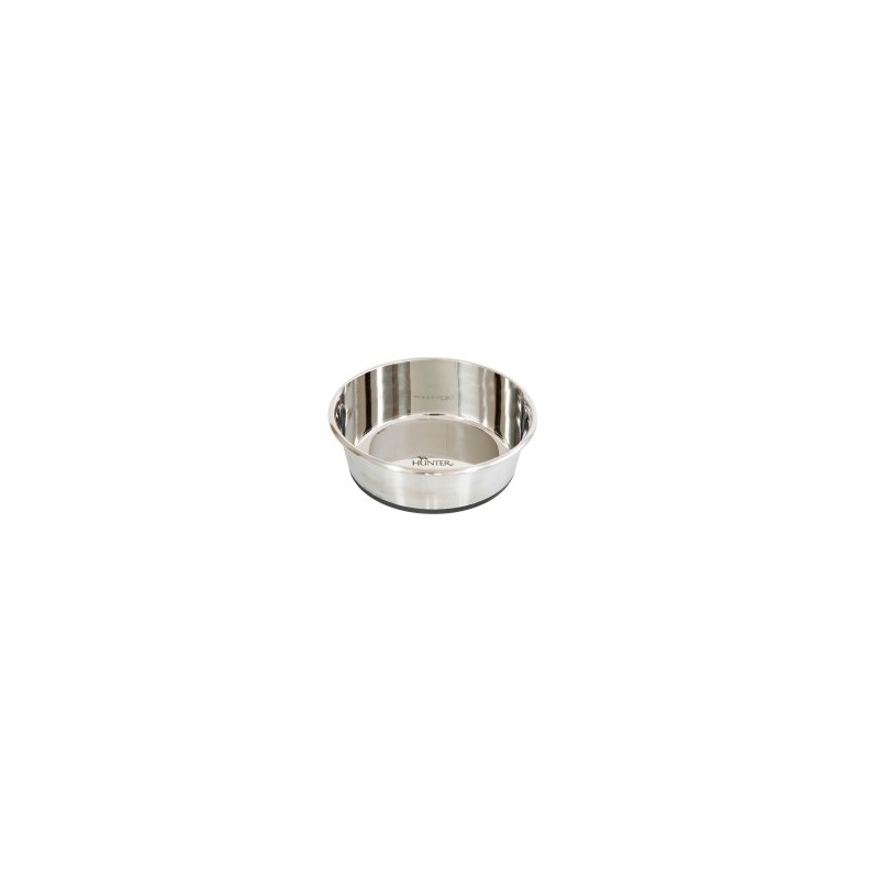 HUNTER Edelstahl-Futternapf Pure silber, Gr. L, Durchmesser:  17 cm