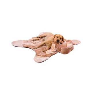 Hundekuscheldecke Friends beige, Maße: ca. 121 x 121 cm