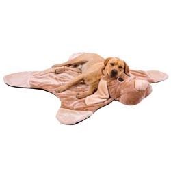 Hundekuscheldecke Friends beige, Maße: ca. 121 x 121 cm