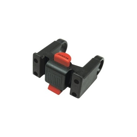 KLICKfix-Lenkeradapter für Hundetransporttasche Doggy Tour ohne Schloss schwarz, Maße: ca. 8,5 cm x ca. 7 cm x ca. 5,5 cm