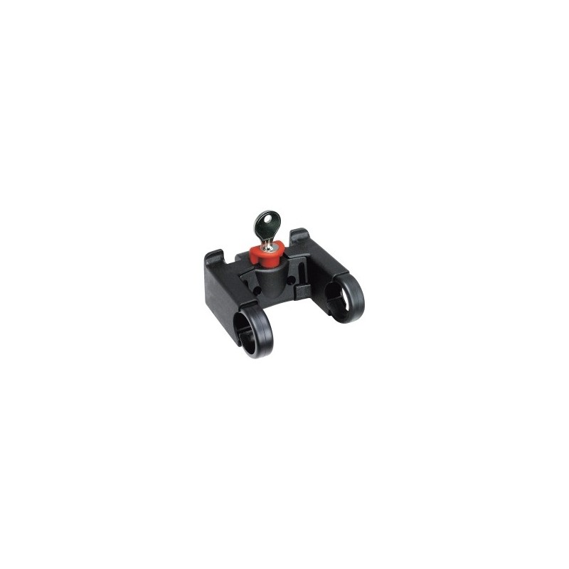 KLICKfix-Lenkeradapter für Hundetransporttasche Doggy Tour mit Schloss schwarz, Maße: ca. 8,5 cm x ca. 7 cm x ca. 5,5 cm