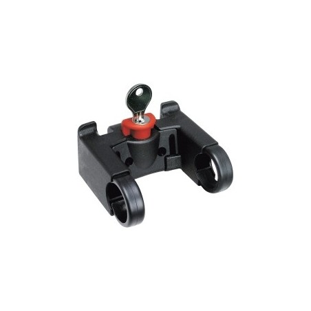 KLICKfix-Lenkeradapter für Hundetransporttasche Doggy Tour mit Schloss schwarz, Maße: ca. 8,5 cm x ca. 7 cm x ca. 5,5 cm