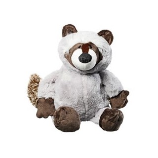 TRIXIE Hunde-Plüschspielzeug Waschbär Willi braun, Maße: ca. 48 x 24 cm