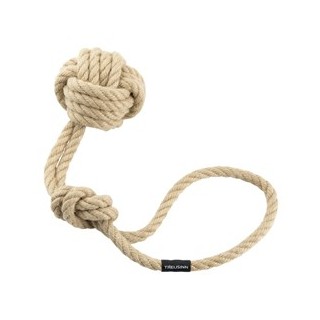 treusinn. Hundespielzeug Eco Tau Bolly beige, Gr. M, Länge: ca. 35 cm, Durchmesser:  ca. 6,5 cm