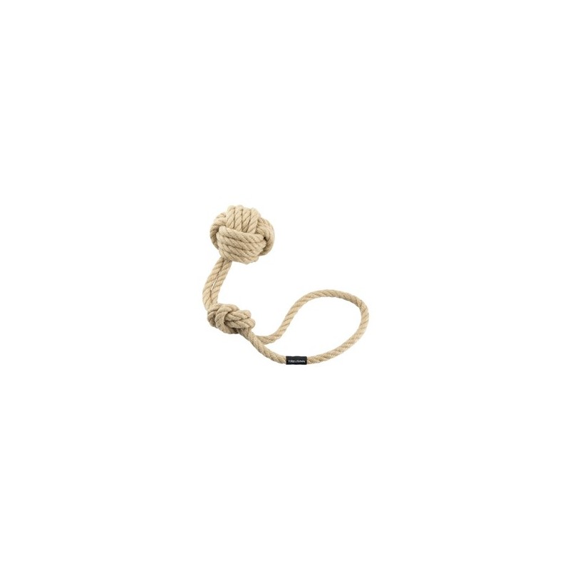 treusinn. Hundespielzeug Eco Tau Bolly beige, Gr. M, Länge: ca. 35 cm, Durchmesser:  ca. 6,5 cm