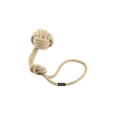 treusinn. Hundespielzeug Eco Tau Bolly beige, Gr. M, Länge: ca. 35 cm, Durchmesser:  ca. 6,5 cm