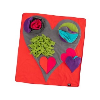Knauder´s Best Schnüffelrasen Heart Pad bunt, Maße: ca. 80 x 75 cm