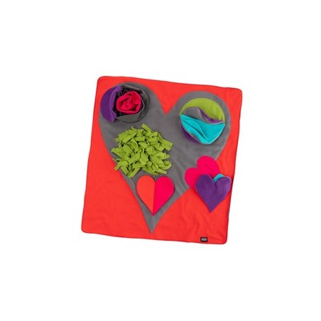 Knauder´s Best Schnüffelrasen Heart Pad bunt, Maße: ca. 80 x 75 cm