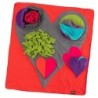 Knauder´s Best Schnüffelrasen Heart Pad bunt, Maße: ca. 80 x 75 cm